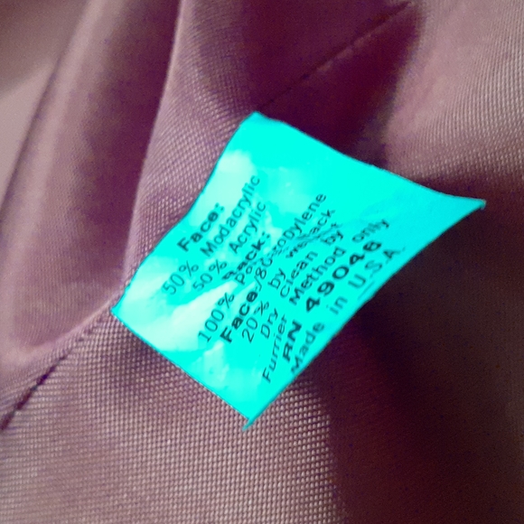 FUR VINTAGE FAUX JACKET - Picture 6 of 7